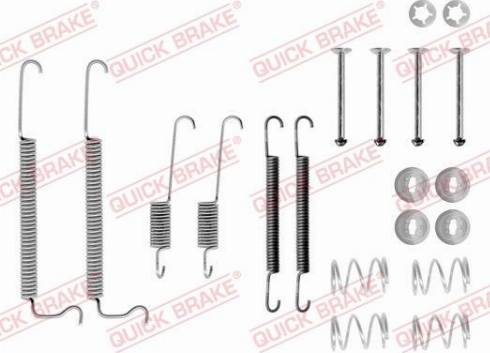 QUICK BRAKE 1050629 — Zestaw dodatków, szczęki hamulcowe