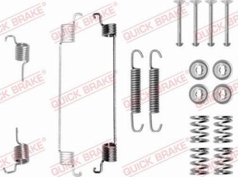 QUICK BRAKE 105-0672 - SPRĘŻYNY SZCZĘK HAM. RENAULT T. CLIO-THALIA 98-
