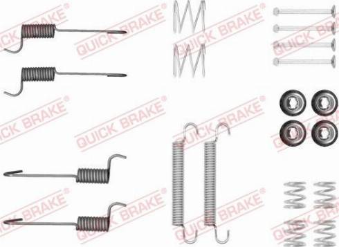 QUICK BRAKE 105-0046 — Zestaw akcesoriów, szczęki hamulcowe hamulca postojowego