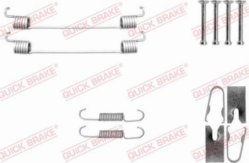 QUICK BRAKE 105-0040 — Zestaw dodatków, szczęki hamulcowe