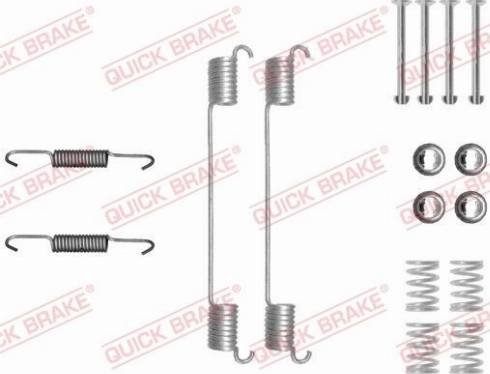 QUICK BRAKE 105-0048 — Zestaw dodatków, szczęki hamulcowe