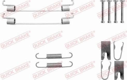 QUICK BRAKE 105-0042 — Zestaw dodatków, szczęki hamulcowe