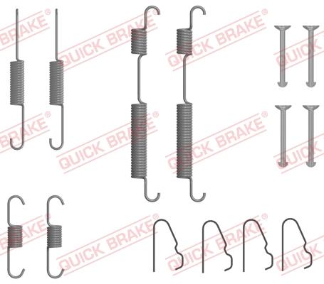 QUICK BRAKE 105-0054 — Zestaw dodatków, szczęki hamulcowe