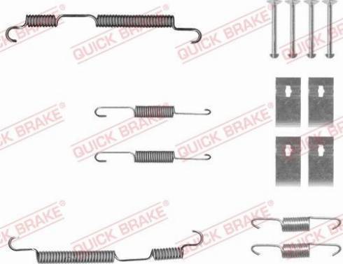 QUICK BRAKE 105-0050 — Zestaw dodatków, szczęki hamulcowe