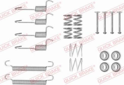 QUICK BRAKE 1050008 — Zestaw akcesoriów, szczęki hamulcowe hamulca postojowego