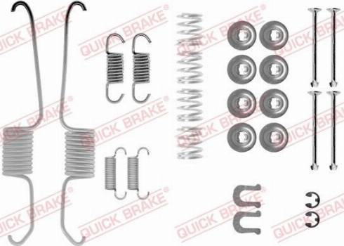 QUICK BRAKE 105-0003 — Zestaw dodatków, szczęki hamulcowe