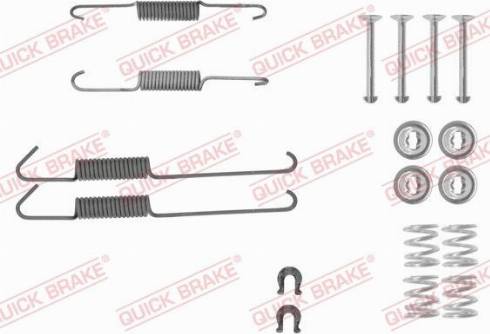 QUICK BRAKE 105-0002 - SPRĘŻYNY SZCZĘK HAM. TOYOTA IQ 09-