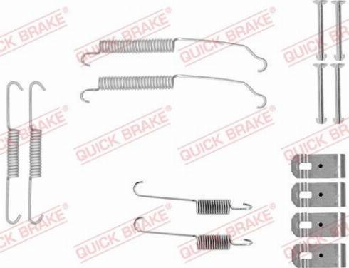 QUICK BRAKE 105-0015 — Zestaw dodatków, szczęki hamulcowe