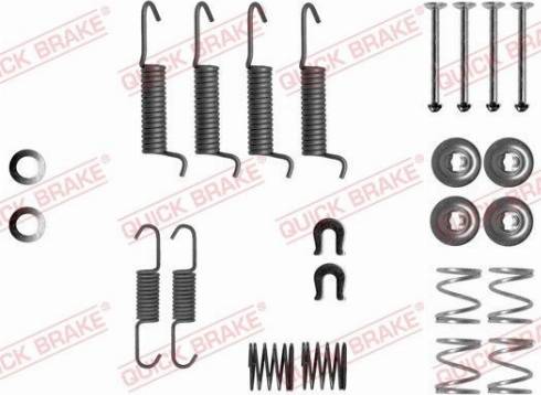 QUICK BRAKE 1050016 — Zestaw akcesoriów, szczęki hamulcowe hamulca postojowego
