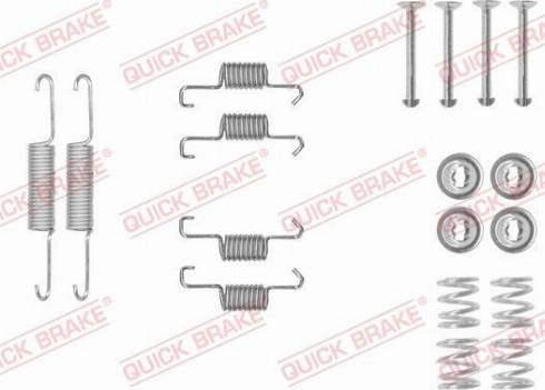 QUICK BRAKE 1050011 — Zestaw akcesoriów, szczęki hamulcowe hamulca postojowego