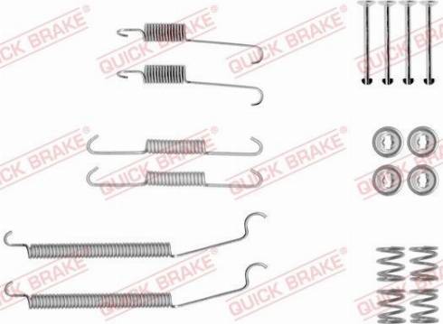 QUICK BRAKE 105-0039 — Zestaw dodatków, szczęki hamulcowe