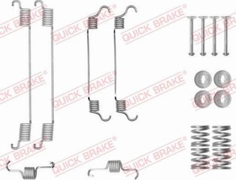 QUICK BRAKE 105-0034 - SPRĘŻYNY SZCZĘK HAM. SUZUKI SX4 1.5-2.0 DDIS 06-