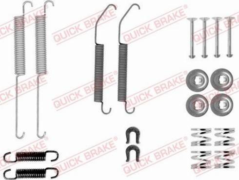 QUICK BRAKE 105-0033 — Zestaw dodatków, szczęki hamulcowe