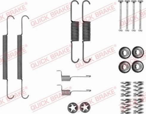QUICK BRAKE 105-0037 — Zestaw akcesoriów, szczęki hamulcowe hamulca postojowego