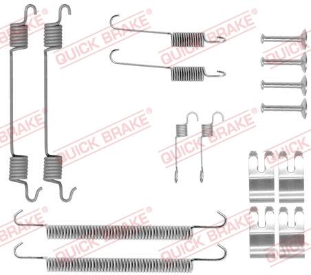QUICK BRAKE 1050029 — Zestaw dodatków, szczęki hamulcowe