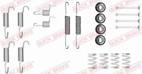 QUICK BRAKE 105-0025 — Zestaw akcesoriów, szczęki hamulcowe hamulca postojowego