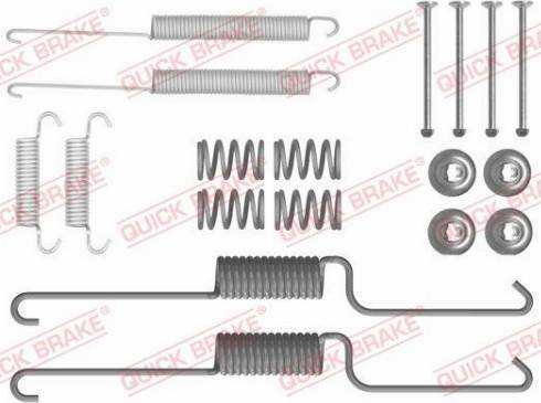 QUICK BRAKE 105-0026X-02 — Zestaw dodatków, szczęki hamulcowe