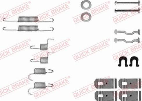QUICK BRAKE 105-0028 — Zestaw akcesoriów, szczęki hamulcowe hamulca postojowego