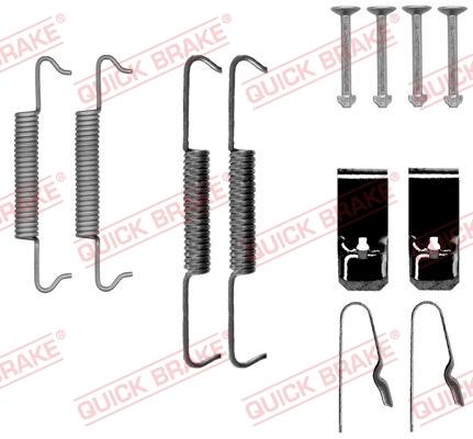 QUICK BRAKE 1050027 - Zestaw montażowy szczęk hamulcowych