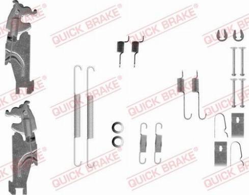 QUICK BRAKE 105-0847S — Zestaw dodatków, szczęki hamulcowe