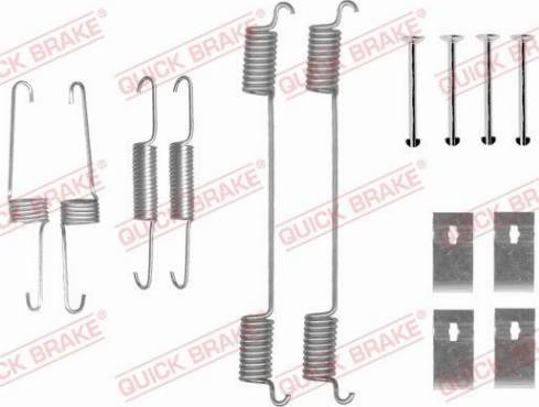 QUICK BRAKE 105-0859 — Zestaw dodatków, szczęki hamulcowe