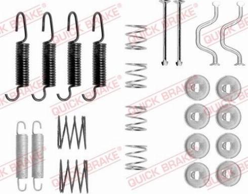 QUICK BRAKE 1050816 - SPRĘŻYNY SZCZĘK HAM. TOYOTA AVENSIS-LAND CRUISER-PREVIA-RAV 4 90-