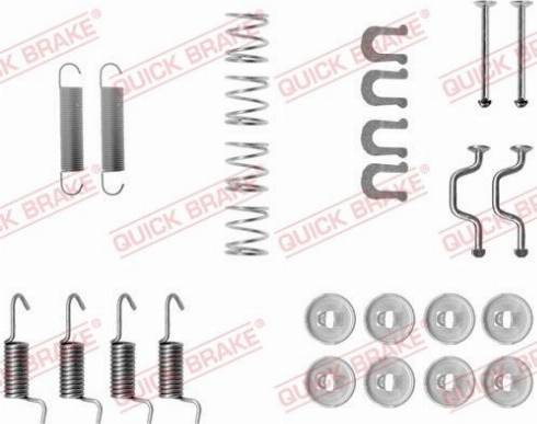 QUICK BRAKE 1050810 - SPRĘŻYNY SZCZĘK HAM. TOYOTA AVENSIS 97-03