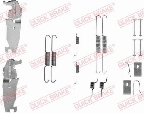 QUICK BRAKE 105-0811S — Zestaw dodatków, szczęki hamulcowe