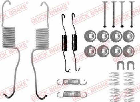 QUICK BRAKE 105-0886 - SPRĘŻYNY SZCZĘK HAM. TOYOTA RAV 4 1.8-2.0 VVTI 4WD 00-05