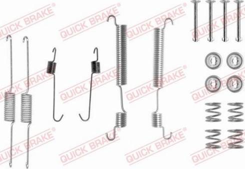 QUICK BRAKE 105-0822 — Zestaw dodatków, szczęki hamulcowe