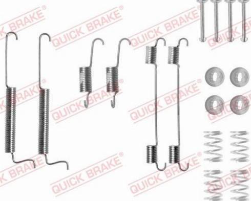 QUICK BRAKE 1050795 — Zestaw dodatków, szczęki hamulcowe