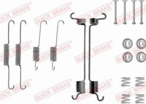 QUICK BRAKE 105-0741 — Zestaw dodatków, szczęki hamulcowe