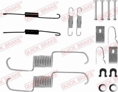 QUICK BRAKE 105-0743 — Zestaw dodatków, szczęki hamulcowe