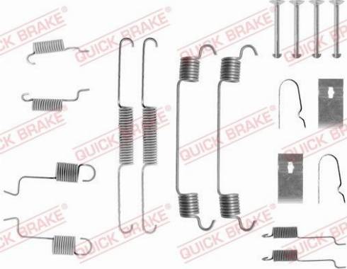 QUICK BRAKE 105-0742 — Zestaw dodatków, szczęki hamulcowe