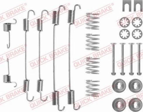 QUICK BRAKE 105-0747 - SPRĘŻYNY SZCZĘK HAM. NISSAN KUBISTAR 03-