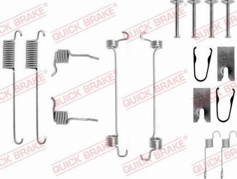 QUICK BRAKE 105-0751 - SPRĘŻYNY SZCZĘK HAM. FORD ESCORT-FIESTA-KA-PUMA 95-00