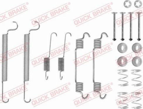 QUICK BRAKE 1050766 — Zestaw dodatków, szczęki hamulcowe