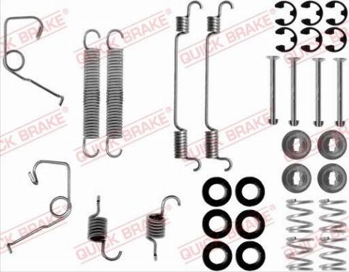 QUICK BRAKE 1050706 — Zestaw dodatków, szczęki hamulcowe