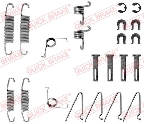 QUICK BRAKE 105-0703 — Zestaw dodatków, szczęki hamulcowe