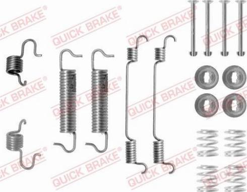 QUICK BRAKE 1050780 — Zestaw dodatków, szczęki hamulcowe