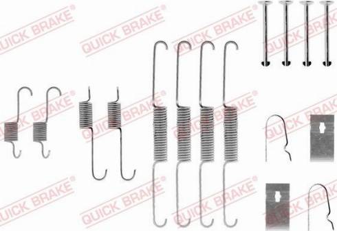 QUICK BRAKE 1050782 - SPRĘŻYNY SZCZĘK HAM. KIA T. SEPHIA-SHUMA 95-04
