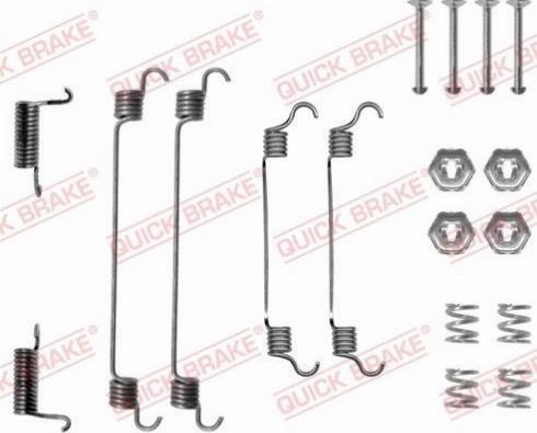 QUICK BRAKE 105-0737 - SPRĘŻYNY SZCZĘK HAM. NISSAN PRIMERA 1.6-2.0 D 90-96
