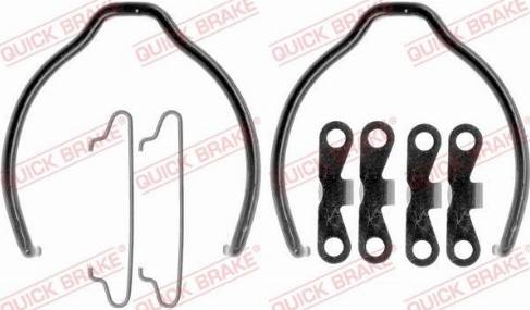 QUICK BRAKE 1050721 — Zestaw akcesoriów, szczęki hamulcowe hamulca postojowego