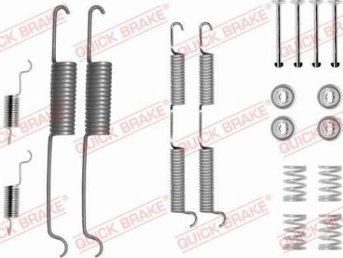 QUICK BRAKE 1050727 — Zestaw dodatków, szczęki hamulcowe