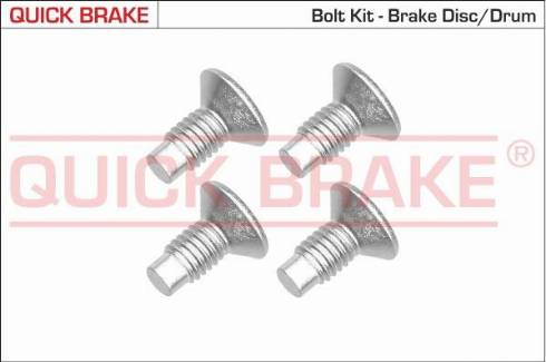 QUICK BRAKE 11663K - Śruba mocująca tarczy hamulcowej