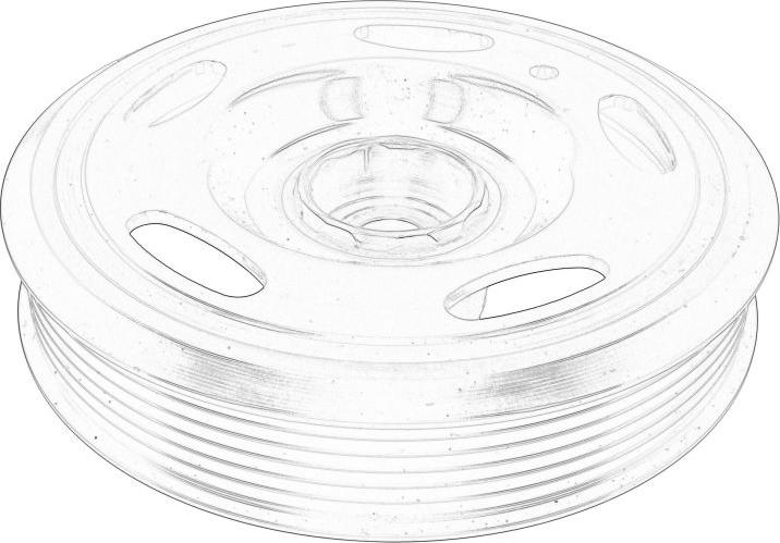 PSA 55574772 - KOŁO PASOWE WAŁU KORBOWEGO OPEL ASTRA J. MERIVA B 1.2-1.4