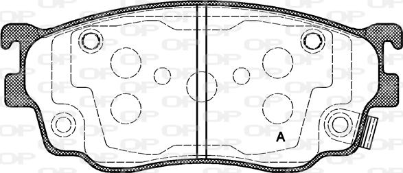 Blue Print ADM54255 - Klocek hamulcowy kpl.