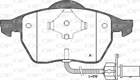 Delphi LP1706 - Klocek hamulcowy kpl.
