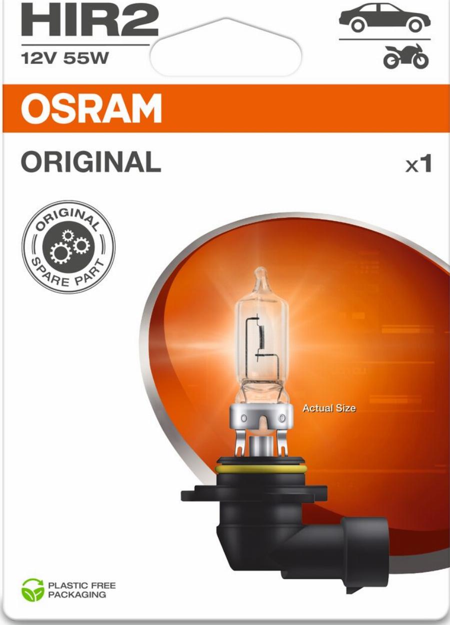 OSRAM 9012-1BL - ŻARÓWKA ORGINAL HIR 12V-55W 1SZT. BLISTER EKO