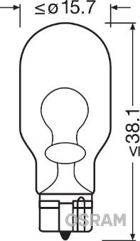 OSRAM 921 - ŻARÓWKA W16W 12V-16W W2.1X9.5D ORIGINAL 12V 10SZT.